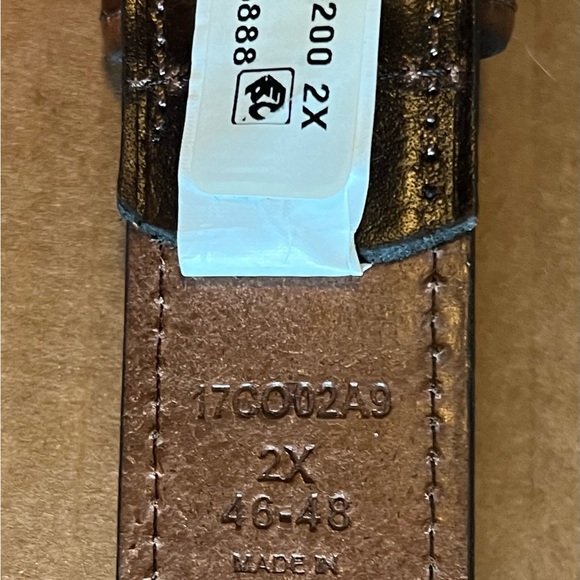 NWT Columbia genuine Leather 2X 46-48 belt (6” adjustments 45”-51”) - Picture 7 of 14